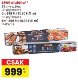 Spar SPAR alufólia ajánlat