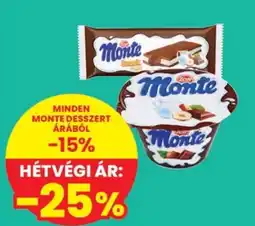 Spar Monte desszert ajánlat