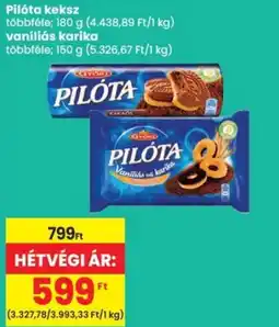 Spar Pilóta keksz, vaníliás karika ajánlat