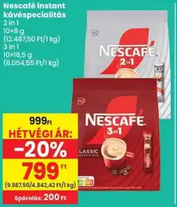 Spar Nescafé instant kávéspecialitás ajánlat
