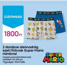 Pepco Alsónadrág szett fiúknak Super Mario mintával ajánlat