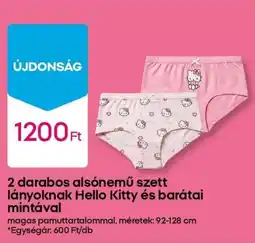 Pepco Alsónemű szett lányoknak Hello Kitty és barátai mintával ajánlat