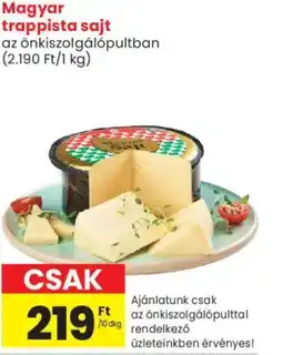 Spar Market Magyar trappista sajt ajánlat