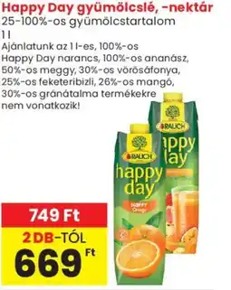 Spar Market Happy Day gyümölcslé, -nektár ajánlat