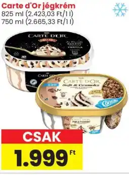 Spar Market Carte d'Or jégkrém ajánlat