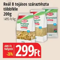 Real Reál 8 tojásos száraztészta ajánlat