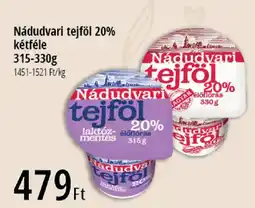 Real Nádudvari tejföl 20% kétféle ajánlat