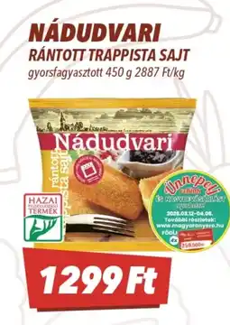 CBA Nádudvari Rántott trappista sajt ajánlat