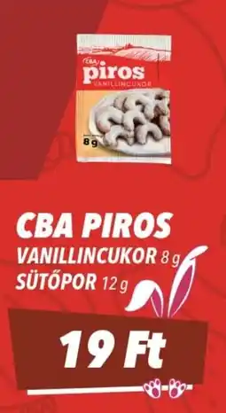 CBA CBA Piros vanillincukor, sütőpor ajánlat
