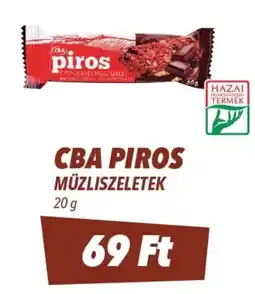 CBA CBA Piros müzliszeletek ajánlat