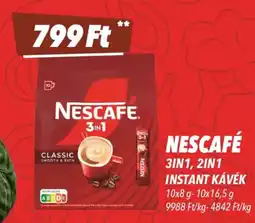 CBA Nescafé 3in1, 2in1 instant kávék ajánlat