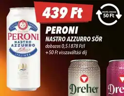 CBA Peroni Nastro Azzurro sör ajánlat