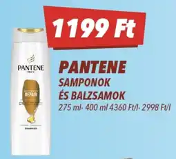 CBA Pantene samponok és balzsamok ajánlat