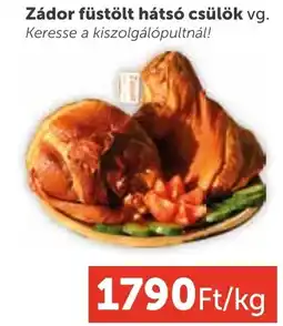 PRIVÁT Zádor füstölt hátsó csülök ajánlat