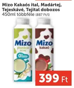PRIVÁT Mizo Kakaós ital, Madártej, Tejeskávé, Tejital dobozos ajánlat