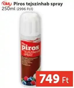 PRIVÁT CBA Piros tejszínhab spray ajánlat