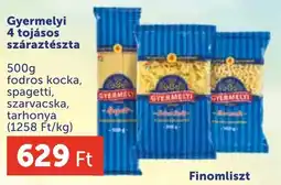 PRIVÁT Gyermelyi 4 tojásos száraztészta ajánlat