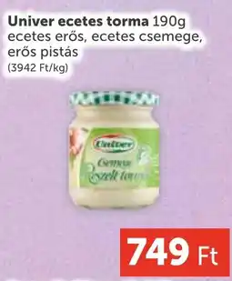 PRIVÁT Univer ecetes torma ajánlat