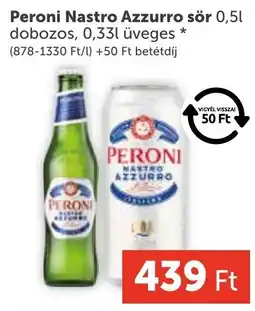 PRIVÁT Peroni Nastro Azzurro sör ajánlat