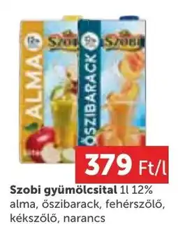 PRIVÁT Szobi gyümölcsital ajánlat