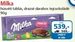 ÁRKLUB Milka húsvéti táblás, drazsé darabos tejcsokoládé ajánlat