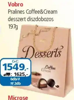 ÁRKLUB Vobro Pralines Coffee&Cream desszert díszdobozos ajánlat