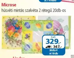 ÁRKLUB Microse húsvéti mintás szalvéta ajánlat