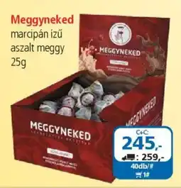 ÁRKLUB Meggyneked marcipán ízű aszalt meggy ajánlat
