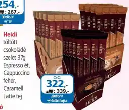 ÁRKLUB Heidi töltött csokoládé szelet ajánlat