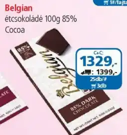 ÁRKLUB Belgian étcsokoládé 85% ajánlat