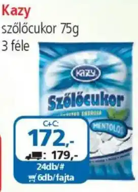 ÁRKLUB Kazy szőlőcukor ajánlat
