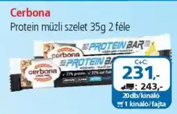 ÁRKLUB Cerbona Protein müzli szelet ajánlat