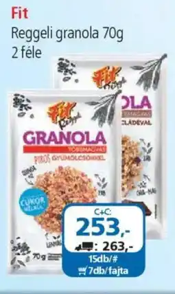 ÁRKLUB Fit Reggeli granola ajánlat