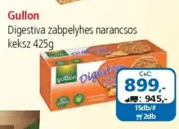ÁRKLUB Gullon Digestiva zabpelyhes narancsos keksz ajánlat