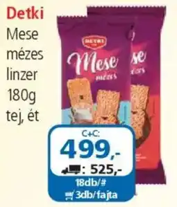 ÁRKLUB Detki Mese mézes linzer ajánlat