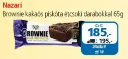 ÁRKLUB Nazari Brownie kakaós piskóta étcsoki darabokkal ajánlat