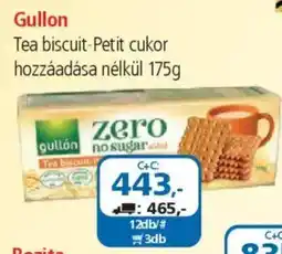ÁRKLUB Gullon Tea biscuit-Petit cukor hozzáadása nélkül ajánlat