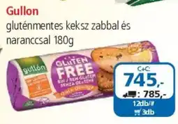 ÁRKLUB Gullon gluténmentes keksz zabbal és naranccsal ajánlat