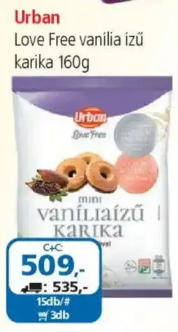 ÁRKLUB Urban Love Free vanília ízű karika ajánlat
