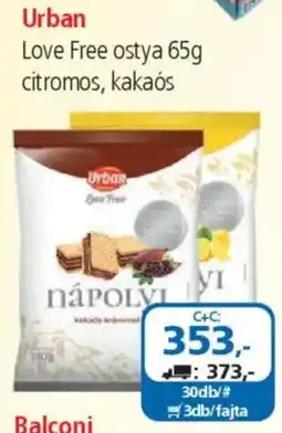 ÁRKLUB Urban Love Free ostya ajánlat