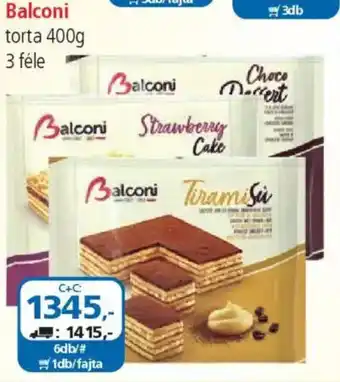 ÁRKLUB Balconi torta ajánlat