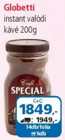 ÁRKLUB Globetti instant valódi kávé ajánlat
