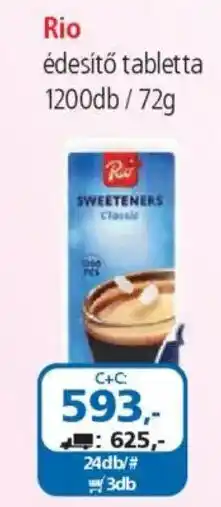 ÁRKLUB Rio édesítő tabletta ajánlat