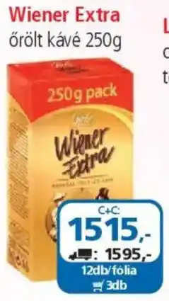 ÁRKLUB Wiener Extra őrölt kávé ajánlat