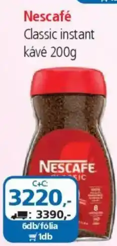 ÁRKLUB Nescafé Classic instant kávé ajánlat