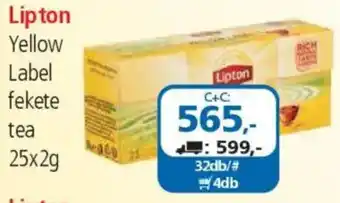 ÁRKLUB Lipton Yellow Label fekete tea ajánlat