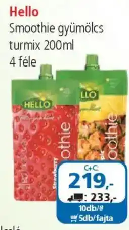 ÁRKLUB Hello Smoothie gyümölcs turmix ajánlat
