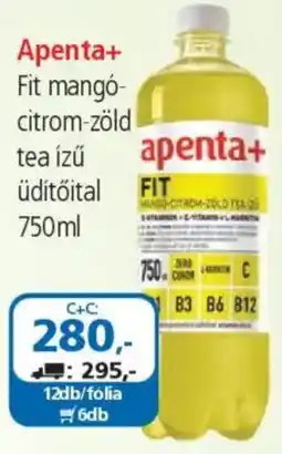 ÁRKLUB Apenta+ Fit mangó- citrom-zöld tea ízű üdítőital ajánlat