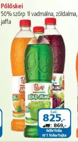 ÁRKLUB Pölöskei 50% szörp ajánlat