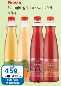ÁRKLUB Piroska Fitt Light gyümölcs szörp ajánlat